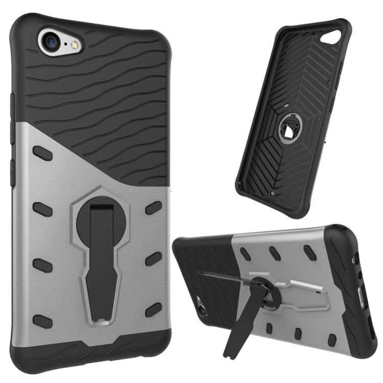 For Vivo  X9 Plus Shock-Resistant 360 Degree Spin Sniper Hybrid Case TPU + PC Combination Case with Holder