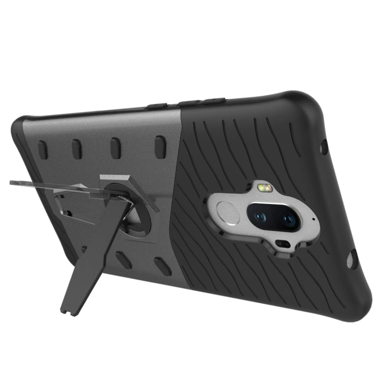 For Huawei  Mate 9 Shock-Resistant 360 Degree Spin Sniper Hybrid Case TPU + PC Combination Case with Holder
