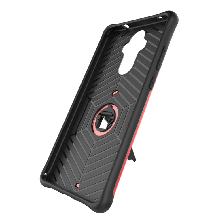 For Huawei  Mate 9 Shock-Resistant 360 Degree Spin Sniper Hybrid Case TPU + PC Combination Case with Holder