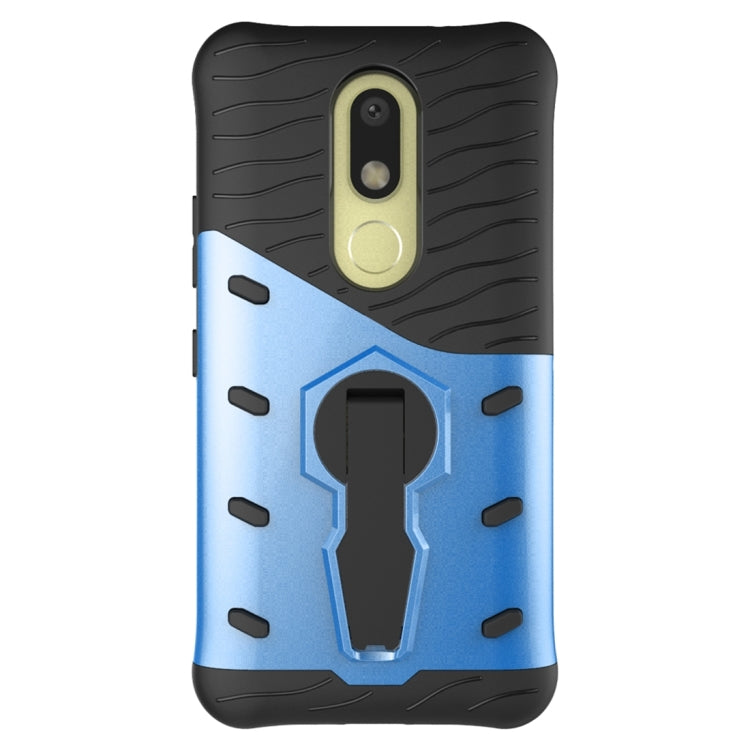 For Motorola Moto M Shock-Resistant 360 Degree Spin Sniper Hybrid Case TPU + PC Combination Case with Holder