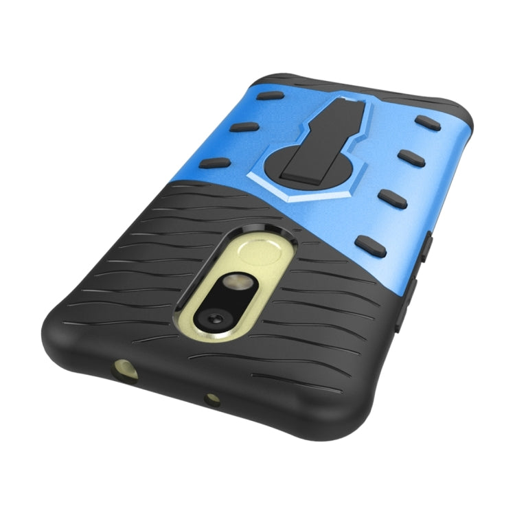 For Motorola Moto M Shock-Resistant 360 Degree Spin Sniper Hybrid Case TPU + PC Combination Case with Holder