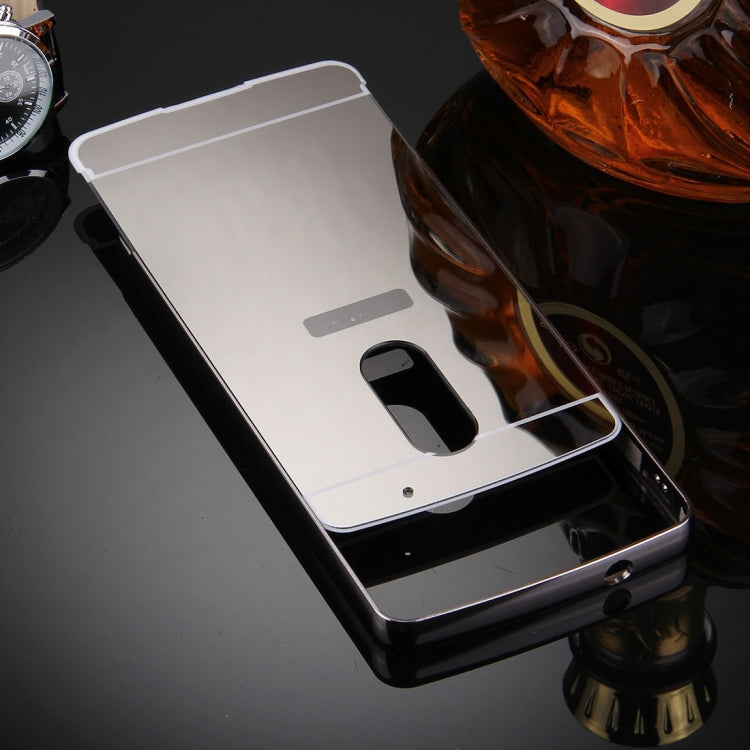 For Lenovo Lemon X3 C50 Electroplating Mirror PC Protective Case Back Shell Cover + Tempered Glass Film Screen Protector