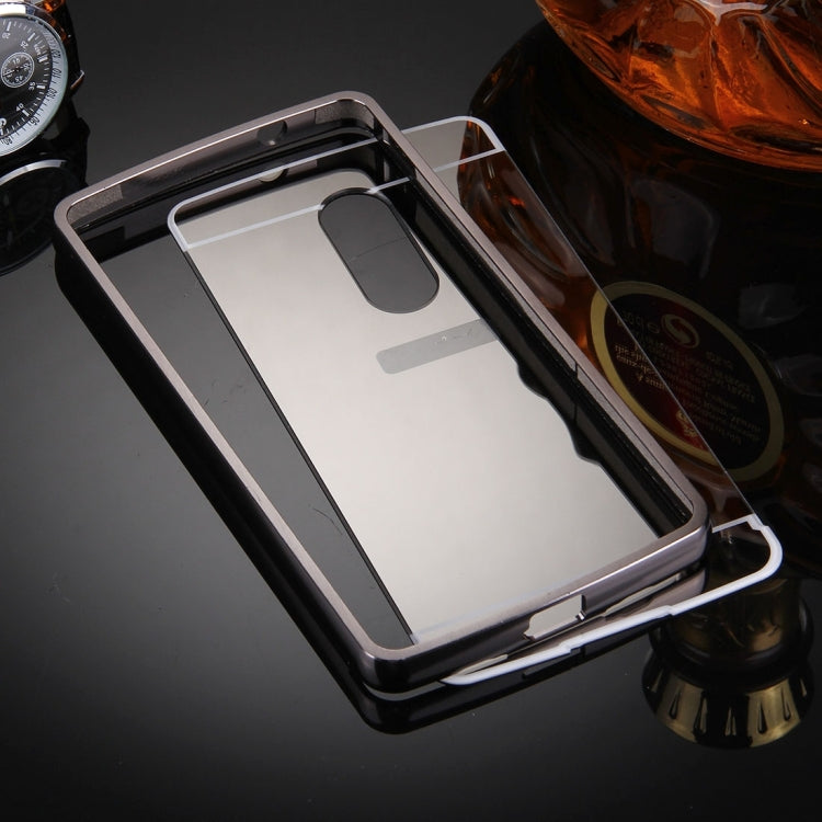 For Lenovo Lemon X3 C50 Electroplating Mirror PC Protective Case Back Shell Cover + Tempered Glass Film Screen Protector