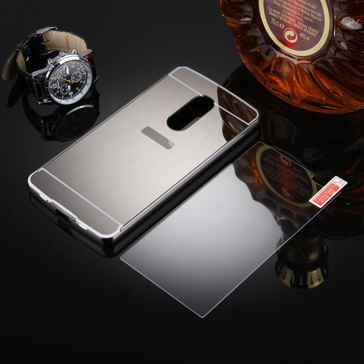 For Lenovo Lemon X3 C50 Electroplating Mirror PC Protective Case Back Shell Cover + Tempered Glass Film Screen Protector