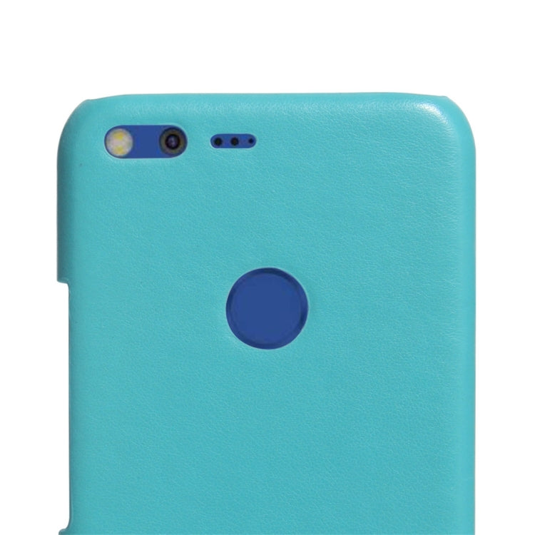 For Google Pixel XL Fashionable Color Matching Bicolourable PC + PU Leather Back Cover Case