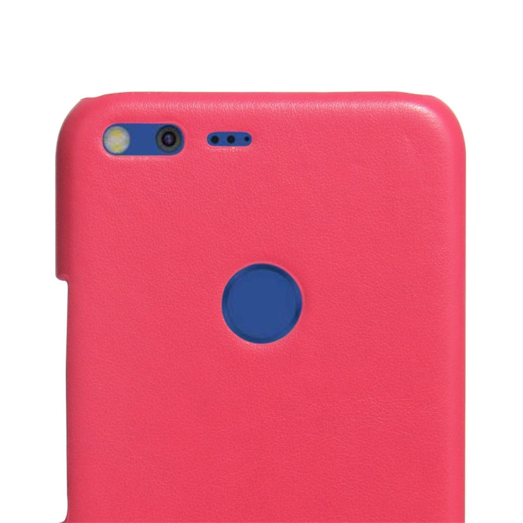 For Google Pixel XL Fashionable Color Matching Bicolourable PC + PU Leather Back Cover Case