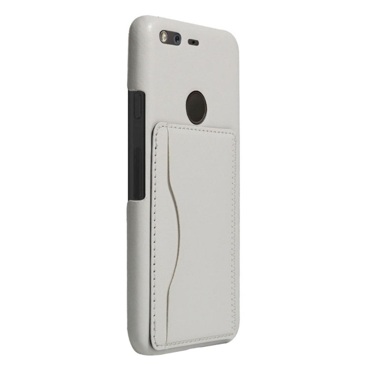 For Google Pixel Crazy Horse Texture PU Leather Protective Back Cover Case with Holder & Card Slots