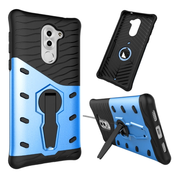 For Huawei  Honor 6X Shock-Resistant 360 Degree Spin Sniper Hybrid Case TPU + PC Combination Case with Holder
