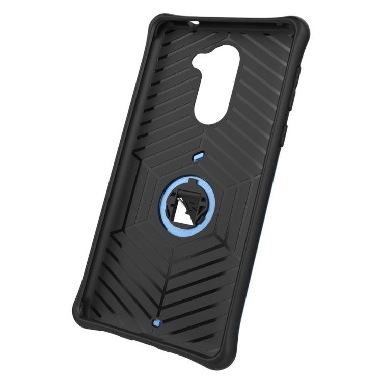 For Huawei  Honor 6X Shock-Resistant 360 Degree Spin Sniper Hybrid Case TPU + PC Combination Case with Holder