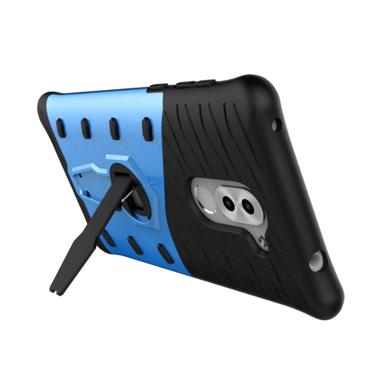 For Huawei  Honor 6X Shock-Resistant 360 Degree Spin Sniper Hybrid Case TPU + PC Combination Case with Holder