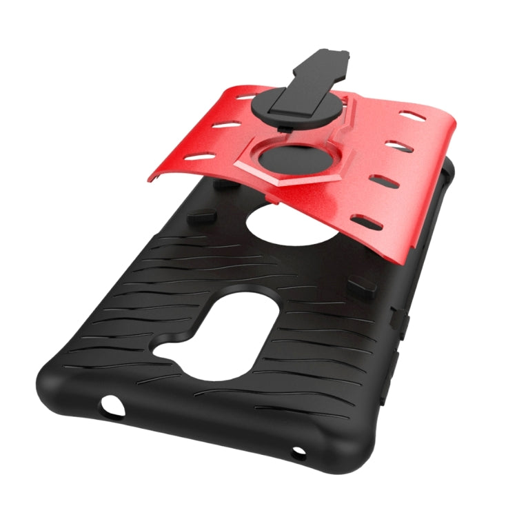 For Huawei  Honor 6X Shock-Resistant 360 Degree Spin Sniper Hybrid Case TPU + PC Combination Case with Holder