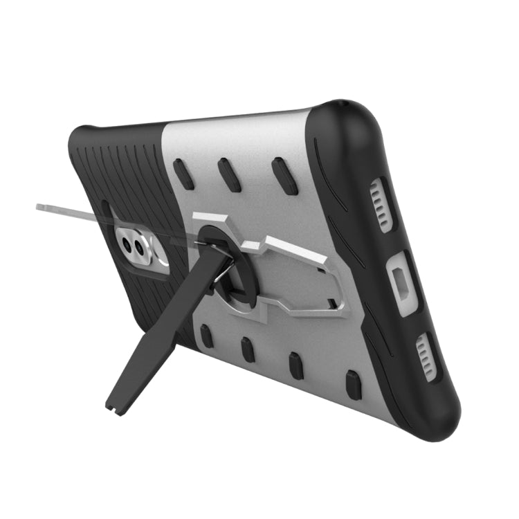 For Huawei  Honor 6X Shock-Resistant 360 Degree Spin Sniper Hybrid Case TPU + PC Combination Case with Holder