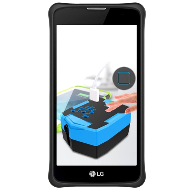 For LG K8 US Version Shock-Resistant 360 Degree Spin Sniper Hybrid Case TPU + PC Combination Case with Holder