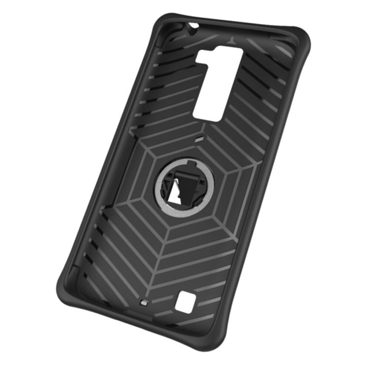 For LG K8 US Version Shock-Resistant 360 Degree Spin Sniper Hybrid Case TPU + PC Combination Case with Holder