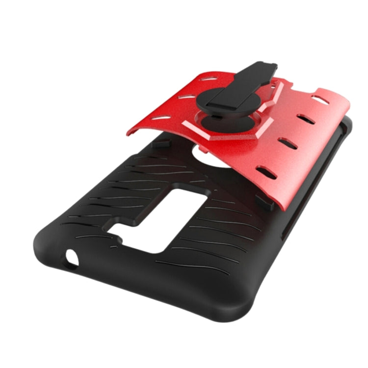 For LG K8 US Version Shock-Resistant 360 Degree Spin Sniper Hybrid Case TPU + PC Combination Case with Holder