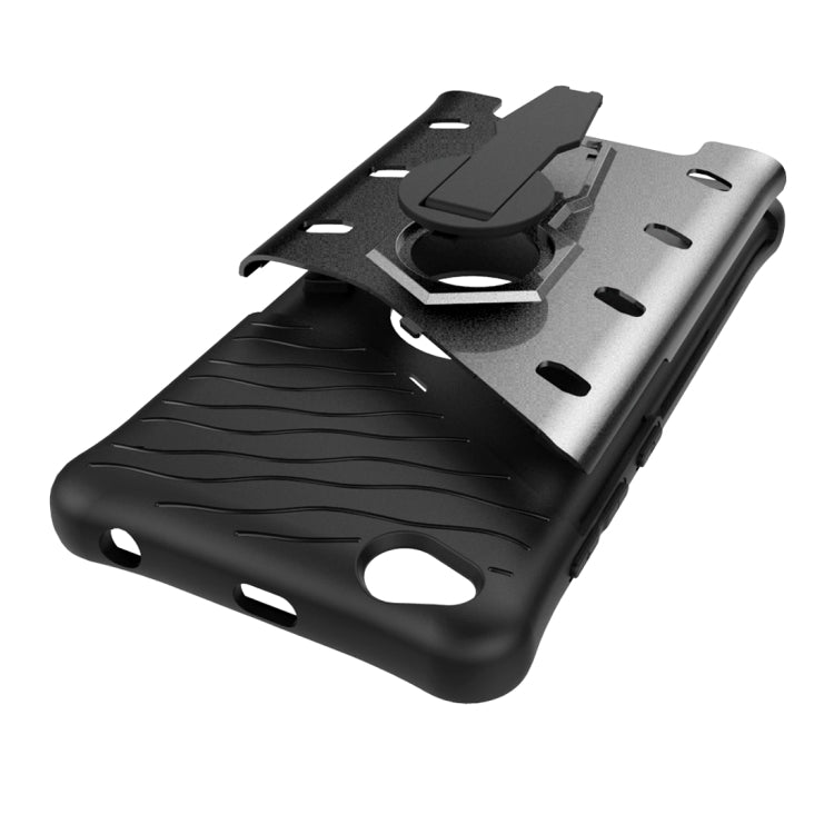 For Xiaomi  Redmi 4A Shock-Resistant 360 Degree Spin Sniper Hybrid Case TPU + PC Combination Case with Holder
