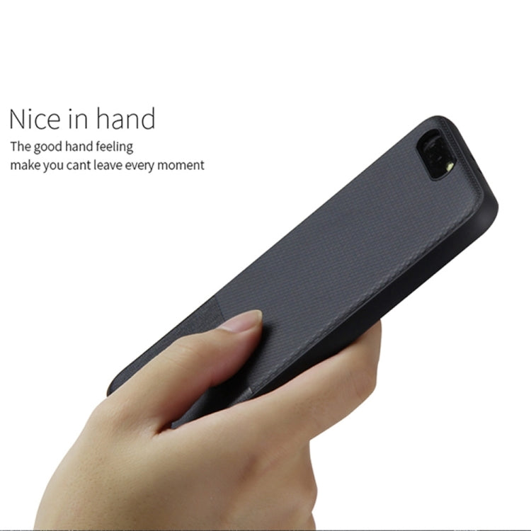 DZGOGO LUXURY Series for  Huawei P10 Plus TPU + PC Business Style Leatherwear Impact Combination Protection Case(Black)