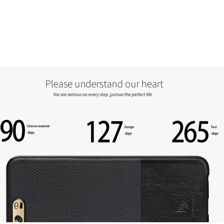 DZGOGO LUXURY Series for  Huawei P10 Plus TPU + PC Business Style Leatherwear Impact Combination Protection Case(Black)