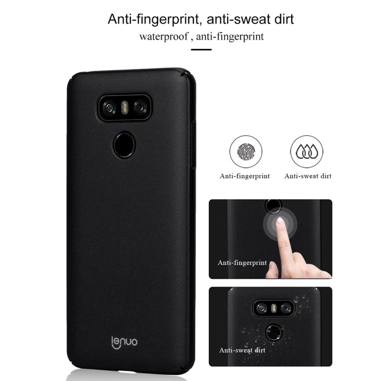 Lenuo for LG G6 PC Ultra-thin Edge Fully Wrapped Up Impact Protection Case(Gold)