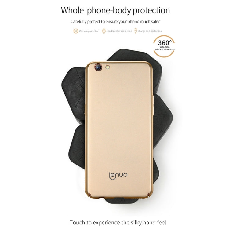 Lenuo for OPPO R9s PC Ultra-thin Impact Protection Case(Blue)