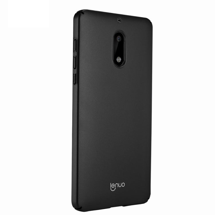 Lenuo for Nokia 6 PC Ultra-thin Impact Protection Case (Black)