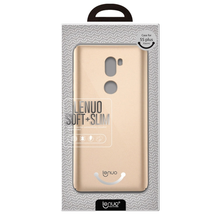 Lenuo for  Xiaomi Mi 5s Plus PC Ultra-thin Impact Protection Case (Gold)