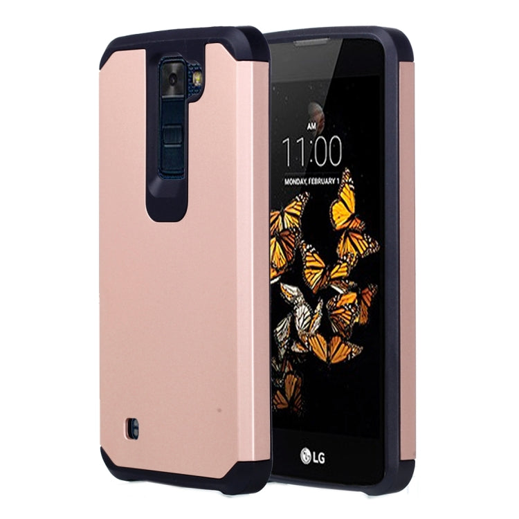 For LG K8 Corselet TPU + PC Combination Protective Case