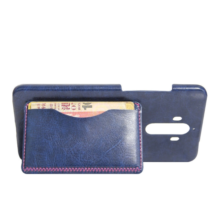 For Huawei  Mate 9 Crazy Horse Texture Solid Color Leather Surface PC Protective Case Back Cover with Holder & Card Slot