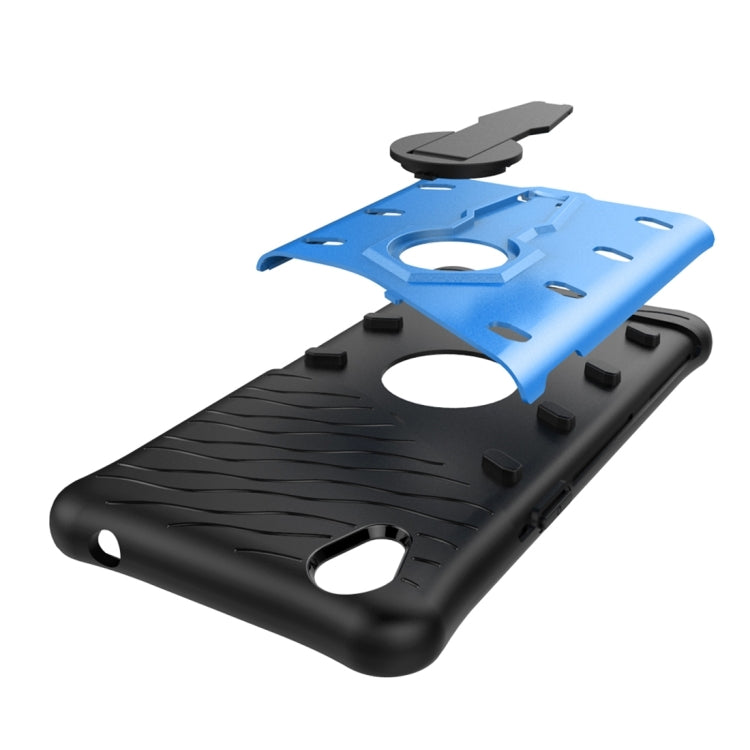 For OPPO  A37 / Neo 9 Shock-Resistant 360 Degree Spin Sniper Hybrid Case TPU + PC Combination Case with Holder