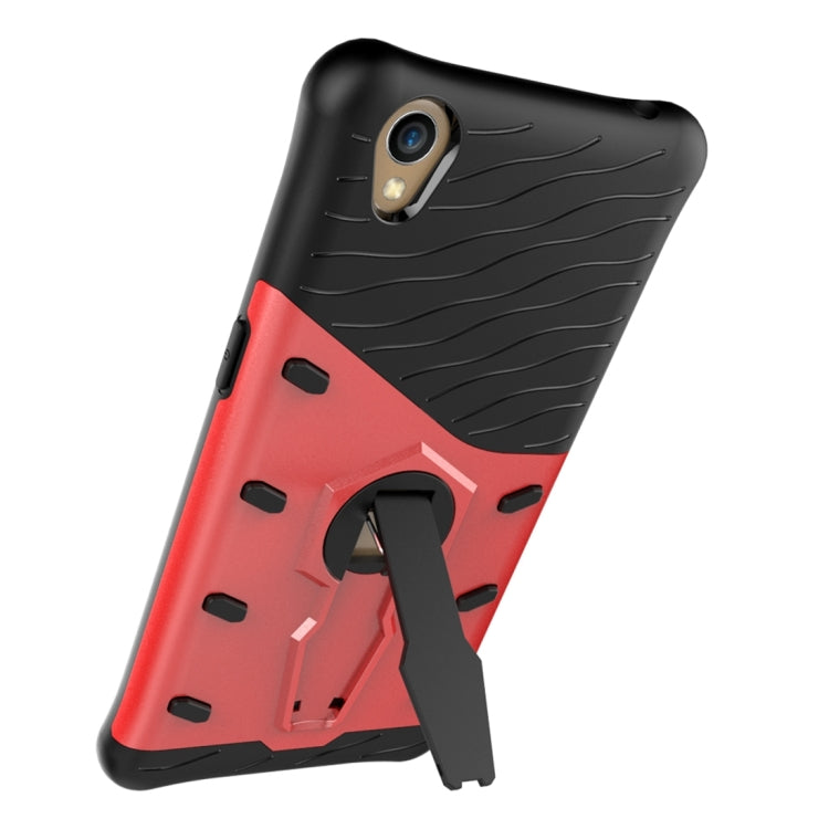 For OPPO  A37 / Neo 9 Shock-Resistant 360 Degree Spin Sniper Hybrid Case TPU + PC Combination Case with Holder