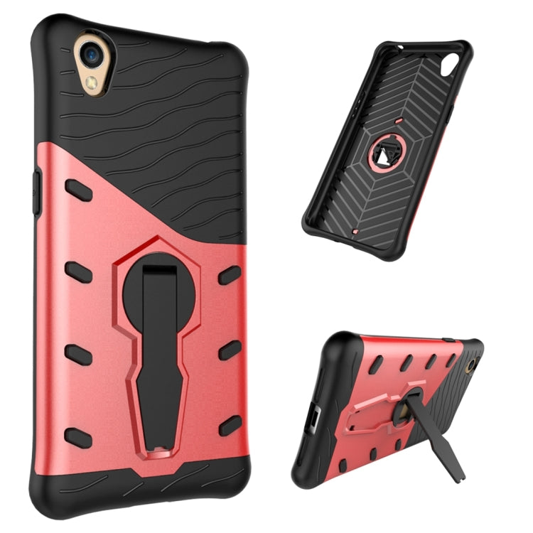 For OPPO  A37 / Neo 9 Shock-Resistant 360 Degree Spin Sniper Hybrid Case TPU + PC Combination Case with Holder