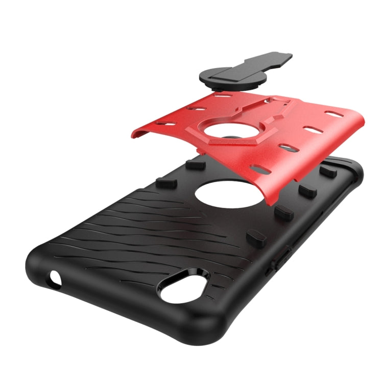 For OPPO  A37 / Neo 9 Shock-Resistant 360 Degree Spin Sniper Hybrid Case TPU + PC Combination Case with Holder