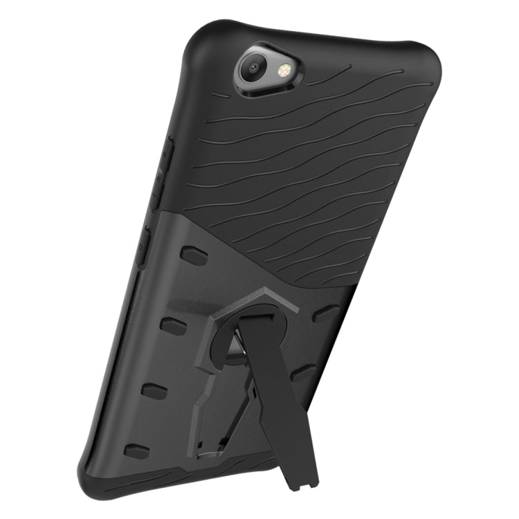 For Vivo  V5 Lite / Y66 Shock-Resistant 360 Degree Spin Sniper Hybrid Case TPU + PC Combination Case with Holder