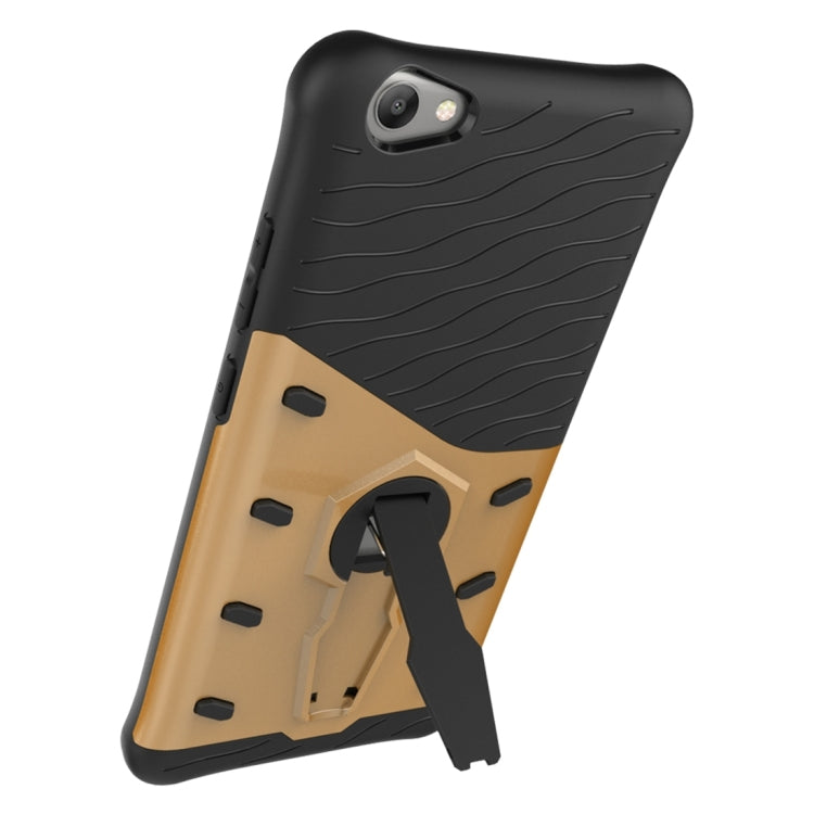 For Vivo  V5 Lite / Y66 Shock-Resistant 360 Degree Spin Sniper Hybrid Case TPU + PC Combination Case with Holder