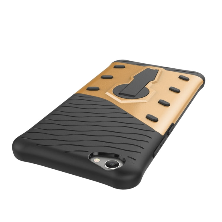 For Vivo  V5 Lite / Y66 Shock-Resistant 360 Degree Spin Sniper Hybrid Case TPU + PC Combination Case with Holder