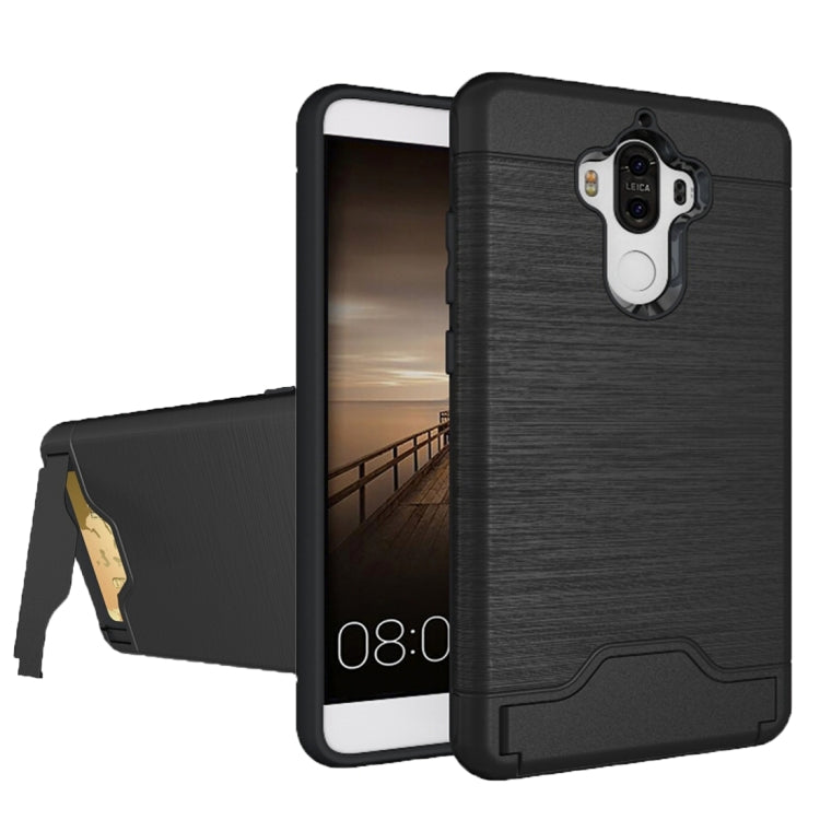 For Huawei  Mate 9 Brushed Texture Separable PC + TPU Protective Combination Back Case with Holder & Card Slot