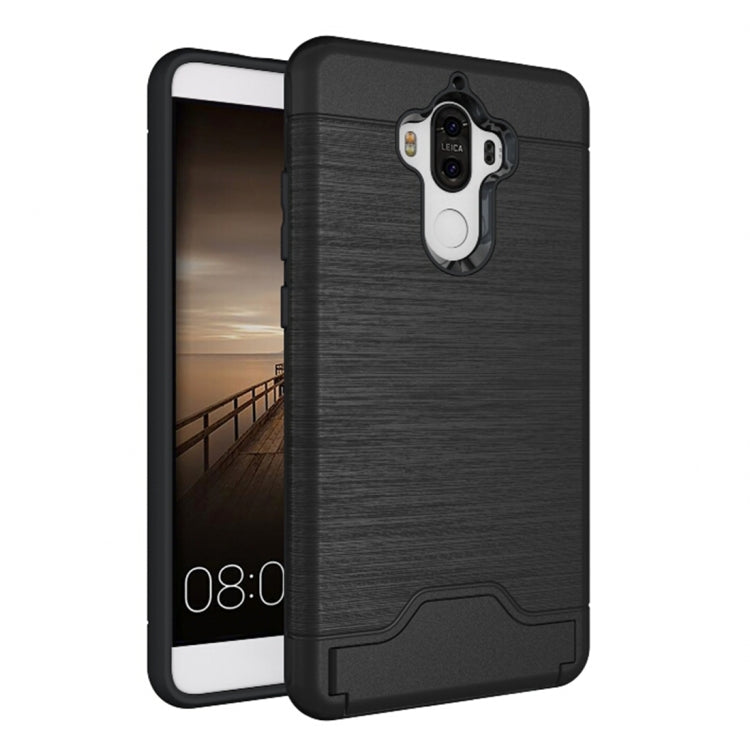 For Huawei  Mate 9 Brushed Texture Separable PC + TPU Protective Combination Back Case with Holder & Card Slot