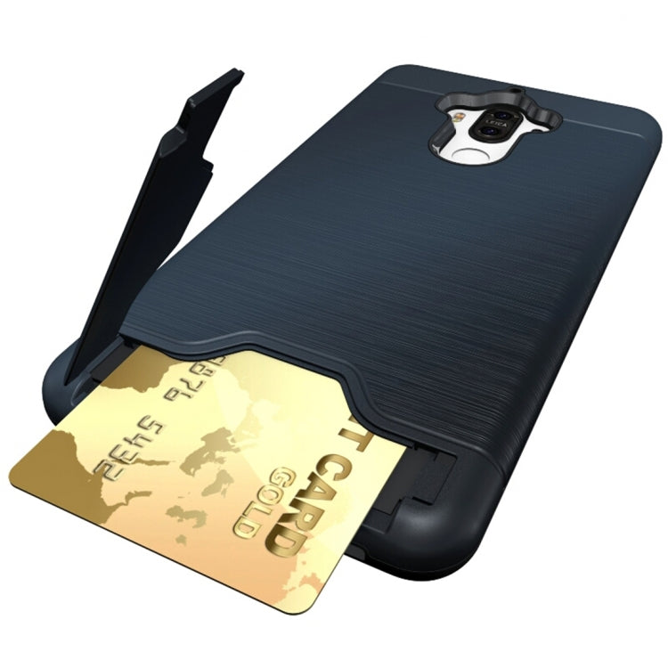For Huawei  Mate 9 Brushed Texture Separable PC + TPU Protective Combination Back Case with Holder & Card Slot