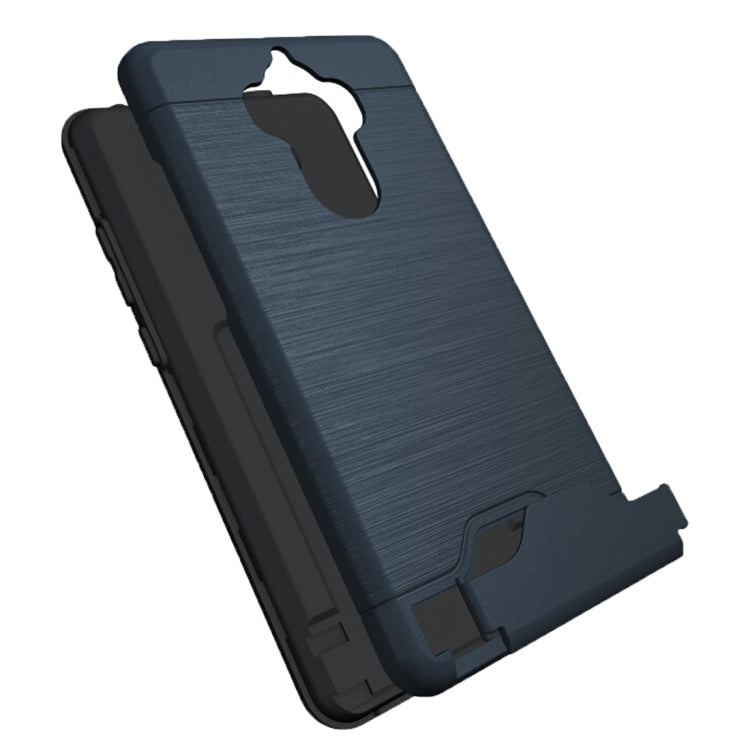 For Huawei  Mate 9 Brushed Texture Separable PC + TPU Protective Combination Back Case with Holder & Card Slot