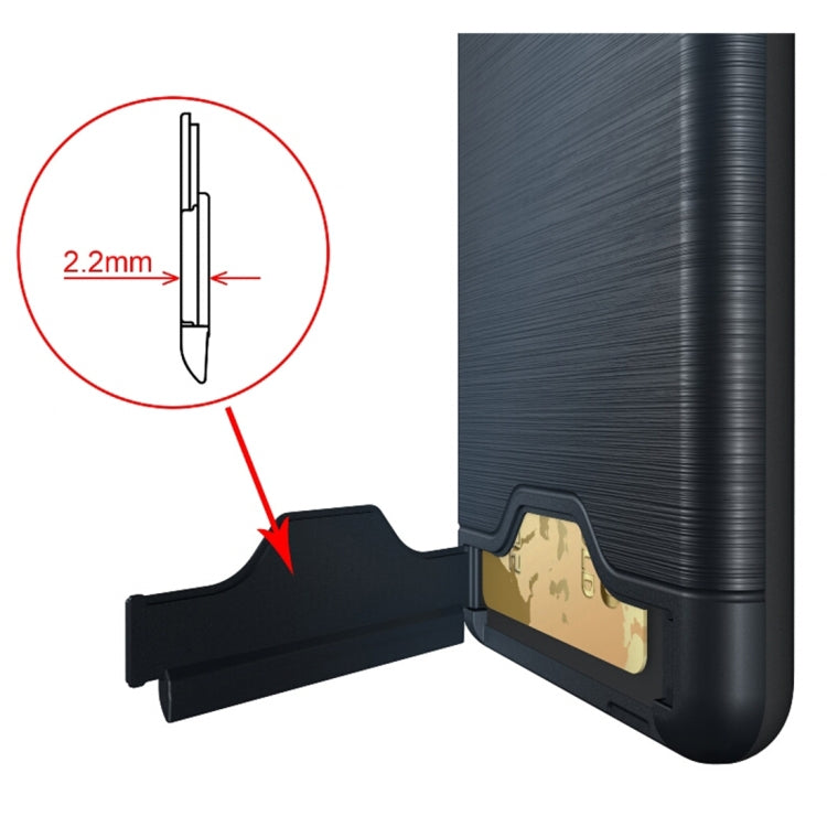 For Huawei  Mate 9 Brushed Texture Separable PC + TPU Protective Combination Back Case with Holder & Card Slot