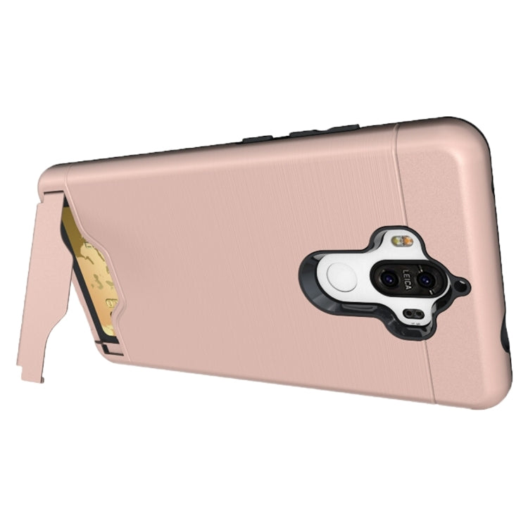 For Huawei  Mate 9 Brushed Texture Separable PC + TPU Protective Combination Back Case with Holder & Card Slot