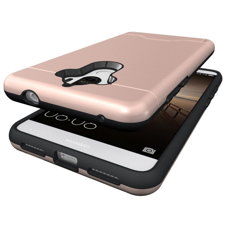 For Huawei  Mate 9 Brushed Texture Separable PC + TPU Protective Combination Back Case with Holder & Card Slot