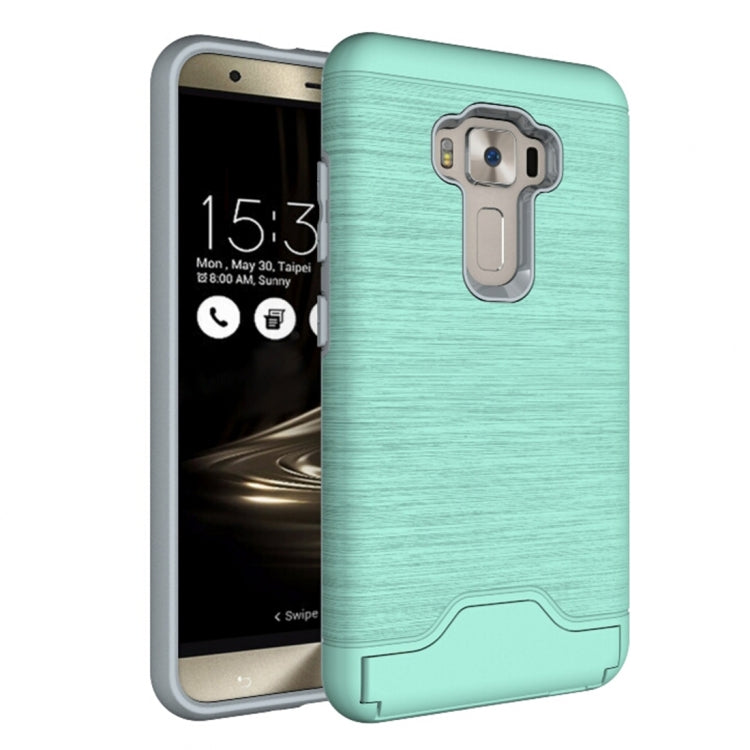 For ASUS ZenFone 3 / ZE552KL Brushed Texture Separable PC + TPU Protective Combination Back Case with Holder & Card Slot