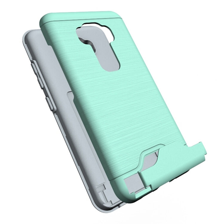 For ASUS ZenFone 3 / ZE552KL Brushed Texture Separable PC + TPU Protective Combination Back Case with Holder & Card Slot