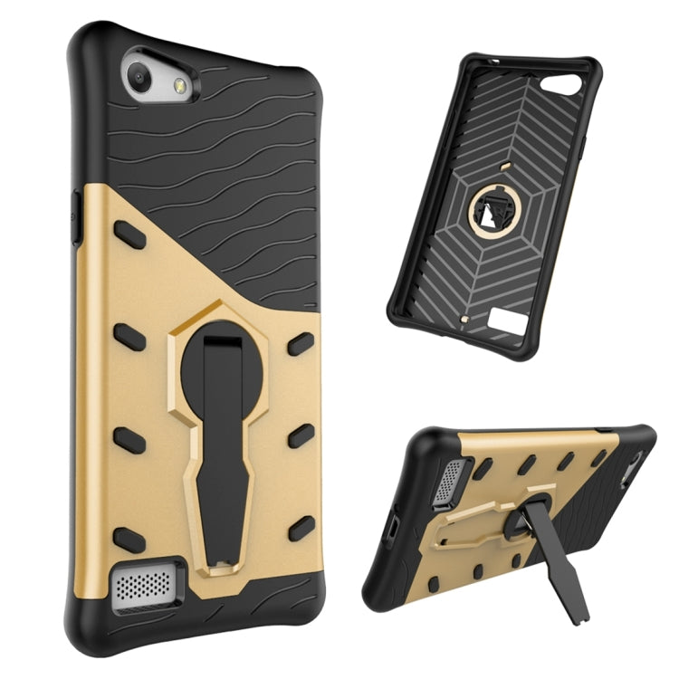 For OPPO  A33 / Neo 7 Shock-Resistant 360 Degree Spin Sniper Hybrid Case TPU + PC Combination Case with Holder