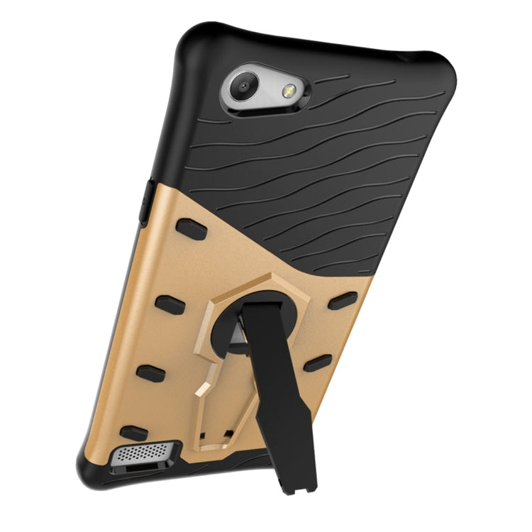 For OPPO  A33 / Neo 7 Shock-Resistant 360 Degree Spin Sniper Hybrid Case TPU + PC Combination Case with Holder