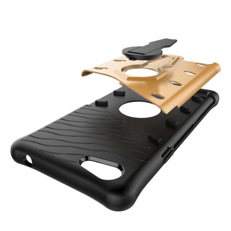 For OPPO  A33 / Neo 7 Shock-Resistant 360 Degree Spin Sniper Hybrid Case TPU + PC Combination Case with Holder