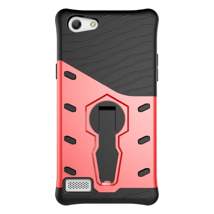 For OPPO  A33 / Neo 7 Shock-Resistant 360 Degree Spin Sniper Hybrid Case TPU + PC Combination Case with Holder
