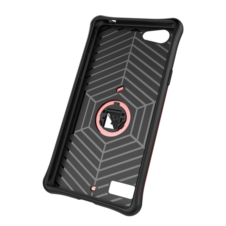 For OPPO  A33 / Neo 7 Shock-Resistant 360 Degree Spin Sniper Hybrid Case TPU + PC Combination Case with Holder