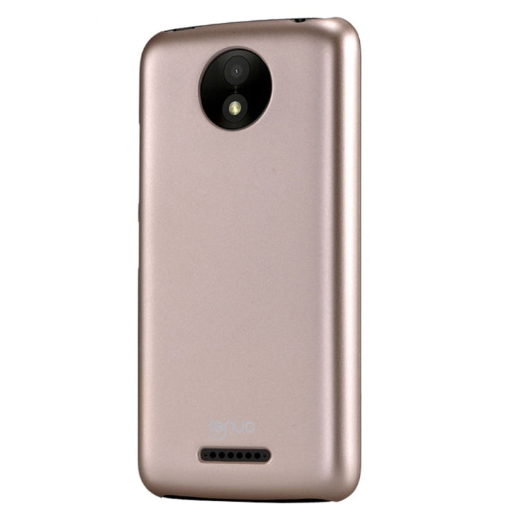 Lenuo for Motorola Moto C Plus PC Ultra-thin Impact Protection Case(Gold)